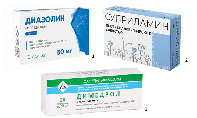 Антигистаминные препараты при кожной аллергии
