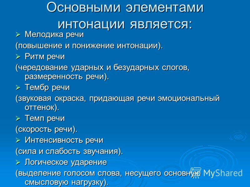 Интонация включает в себя: значение, роль и особенности