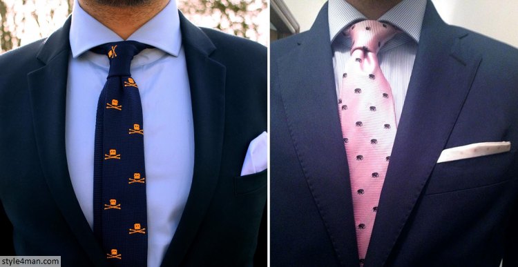 Как подобрать галстук к костюму и рубашке таблица